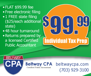 $99 Tax Prep - Beltway CPA